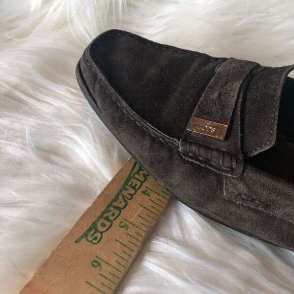 Tod's Brown Suede Driving Moccasin Loafers Slip-on 7.5 8.5 US‎ - Picture 9 of 12